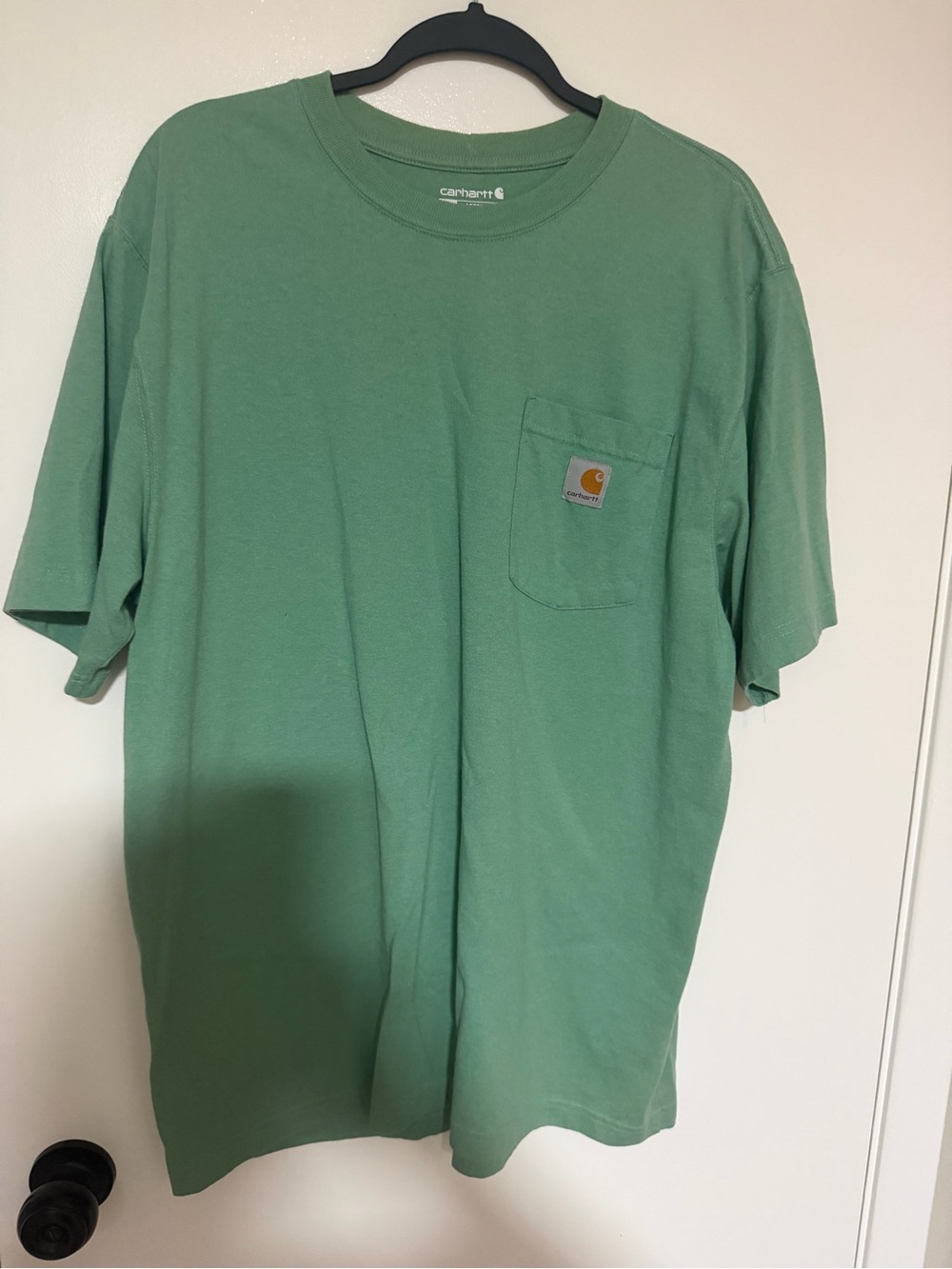 Carhartt Men’s Short Sleeve Pocket Tee — Mint Green